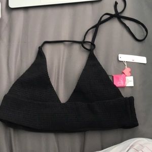 Black push-up lolli bathing suit top